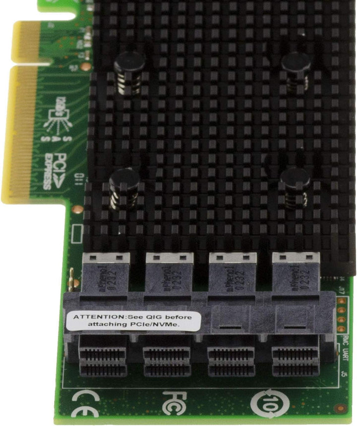 KALEA-INFORMATIQUE PCIe 3.1 SAS + SATA + NVMe 12GB Controller-Karte mit 16 internen Ports. OEM-Model
