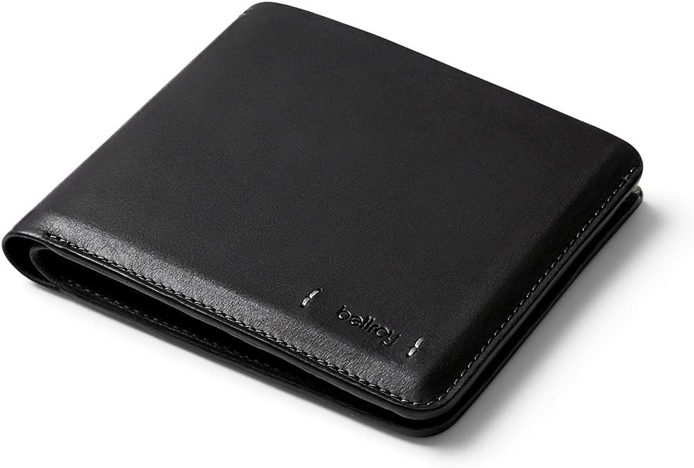 Bellroy Hide & Seek Premium Edition - Black (Schlanke Leder Brieftasche) Schwarz, Schwarz
