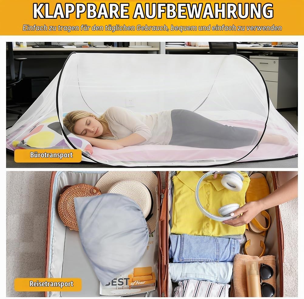 Faltbares Moskitonetz, Moskitonetz Pop Up, Moskitonetzs Reise, Moskitonetzs Bett, 200 x 80 x 56 cm,