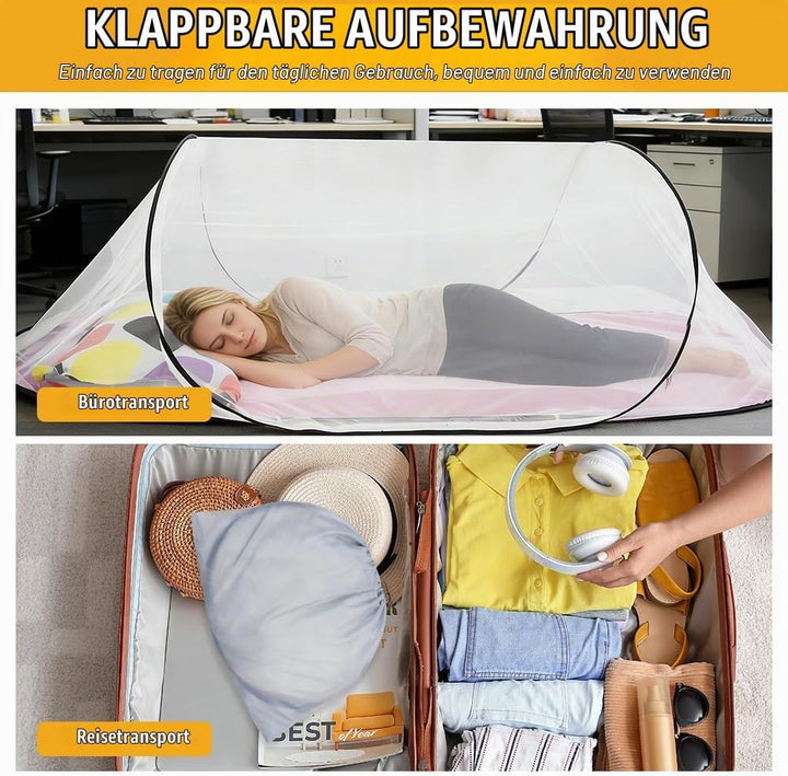 Faltbares Moskitonetz, Moskitonetz Pop Up, Moskitonetzs Reise, Moskitonetzs Bett, 200 x 80 x 56 cm,