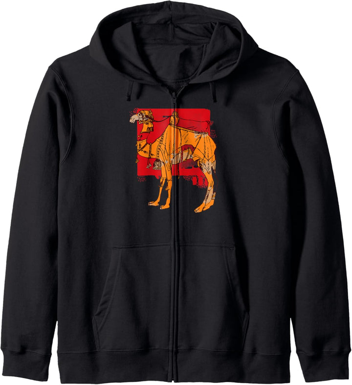 Altes Kamel in arabischer Nacht Lustiges Geschenk Kapuzenjacke