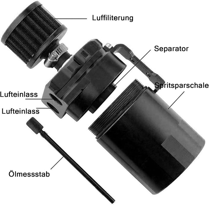 Öl Catch Tank Kann Ölauffangbehälter Lagertank 300ml universal Auto Motor Ölbehälter Autoöltank Moto