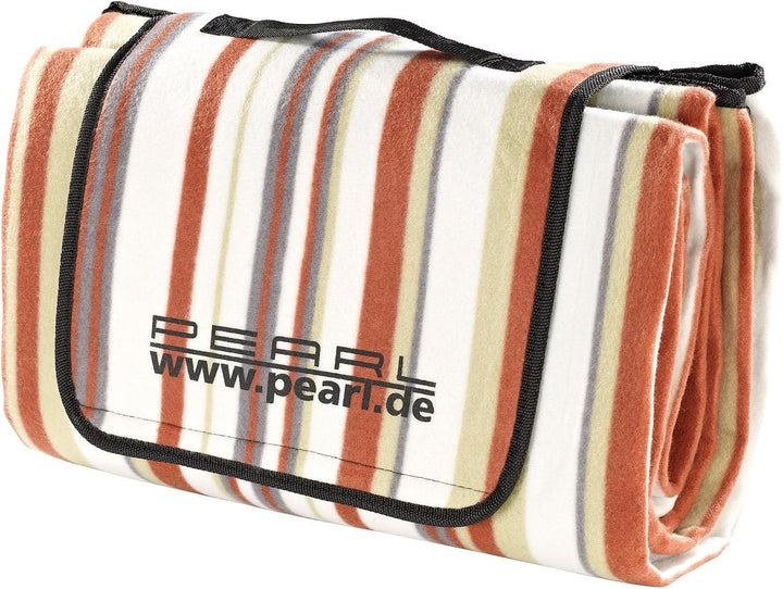 PEARL Thermo Picknickdecke: Fleece-Picknick-Decke 200 x 175 cm, Wasserabweisende Unterseite (Picknic