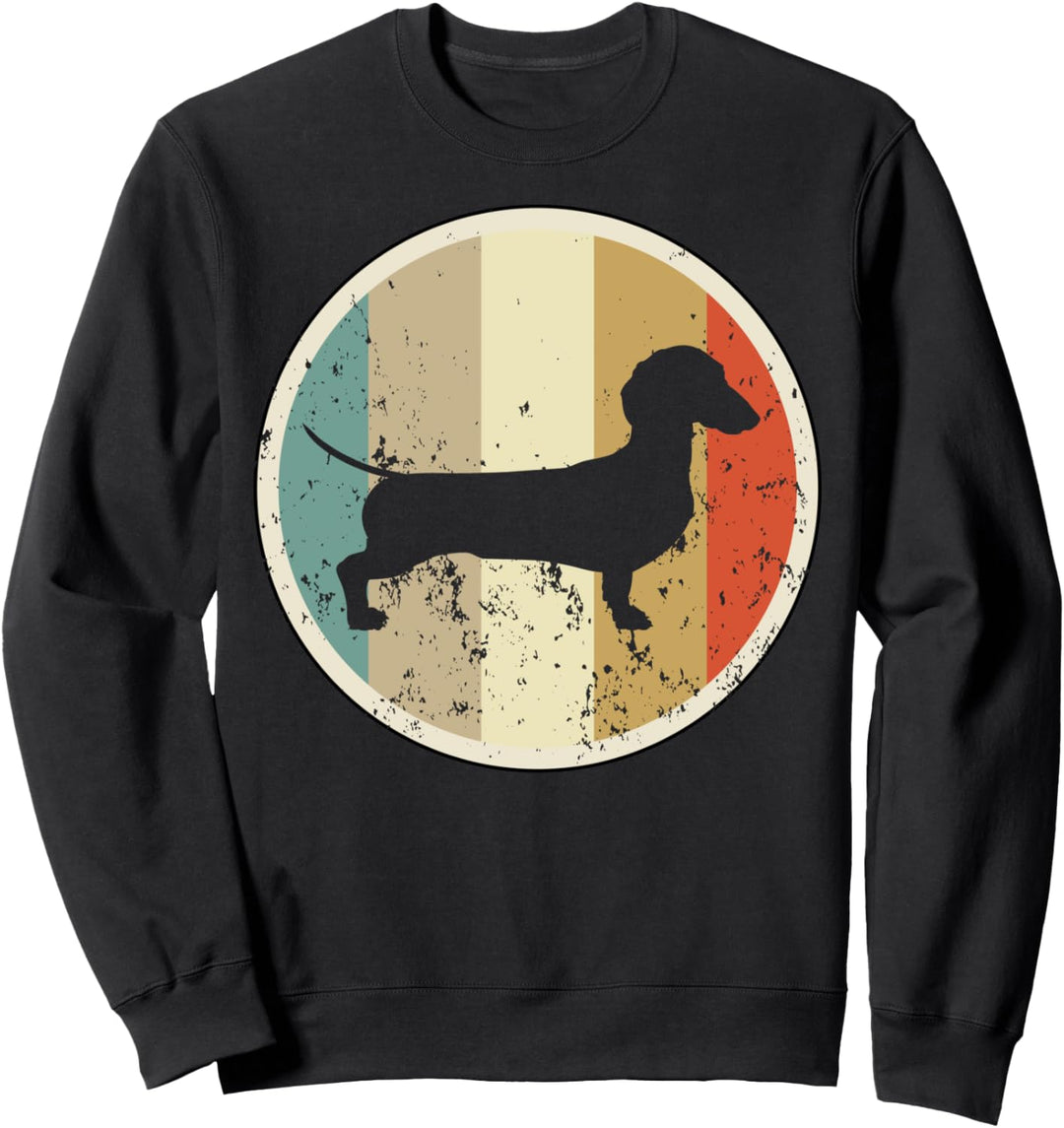 Retro Vintage Grunge Style Dackel Dachshund Teckel Hunde Sweatshirt
