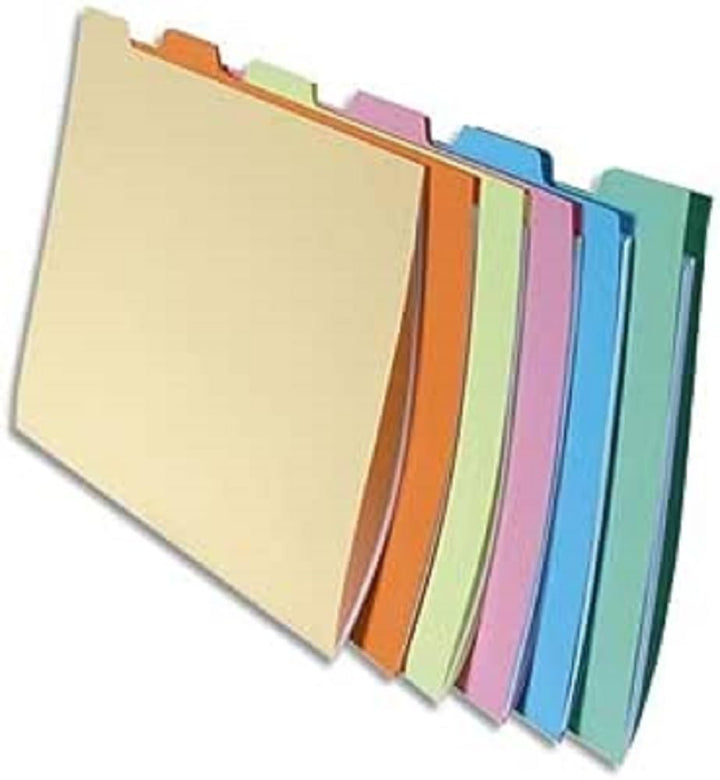 Exacompta 337000E Aktenmappen (Hängeregistraturen, Schubladen, 24x16 cm, DIN A4) 60er Pack 6 Farben