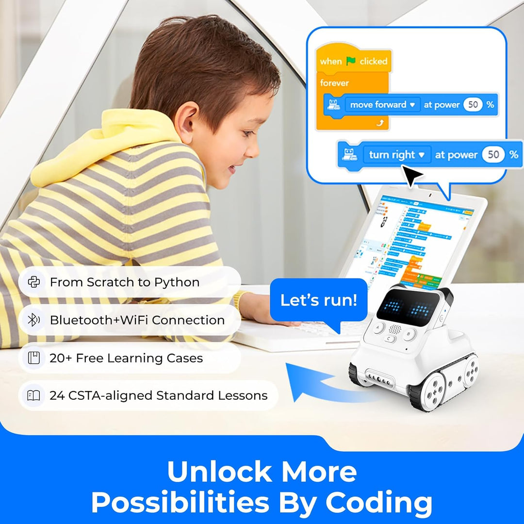 Makeblock Codey Rocky Programmierbarer Roboter, für Kinder, Codierungsroboter, kompatibel mit Scratc