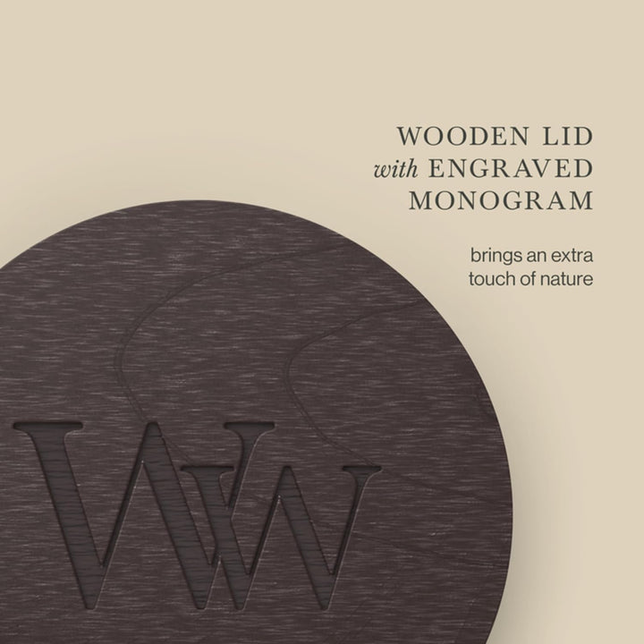 Grosse WoodWick Duftkerze im Sanduhrglas mit knisterndem Docht, Cinnamon Chai, bis zu 130 Stunden Br