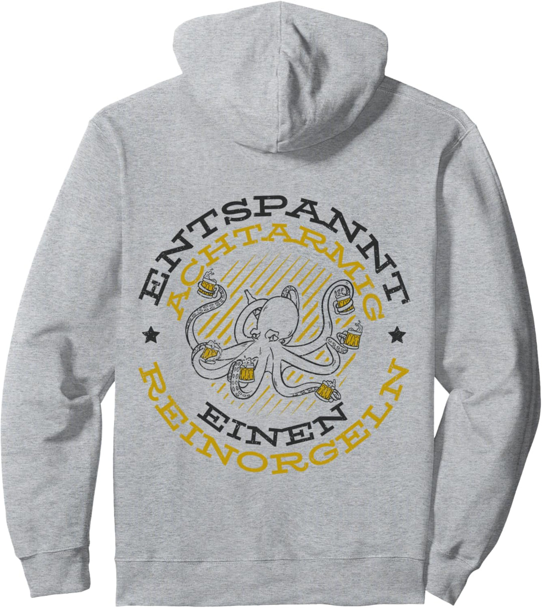 Oktopus Entspannt achtarmig einen reinorgeln - Tintenfisch Pullover Hoodie