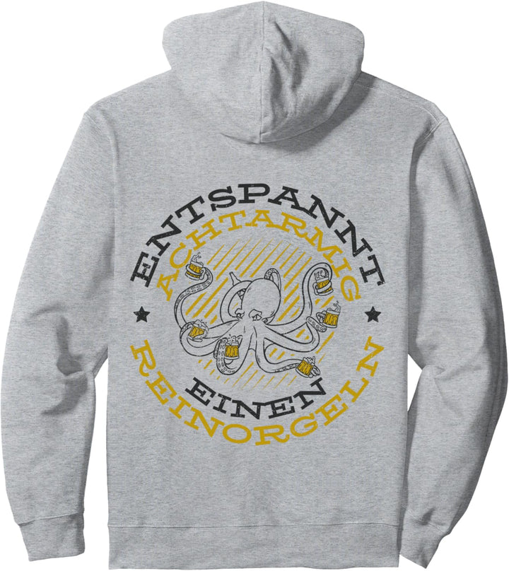 Oktopus Entspannt achtarmig einen reinorgeln - Tintenfisch Pullover Hoodie