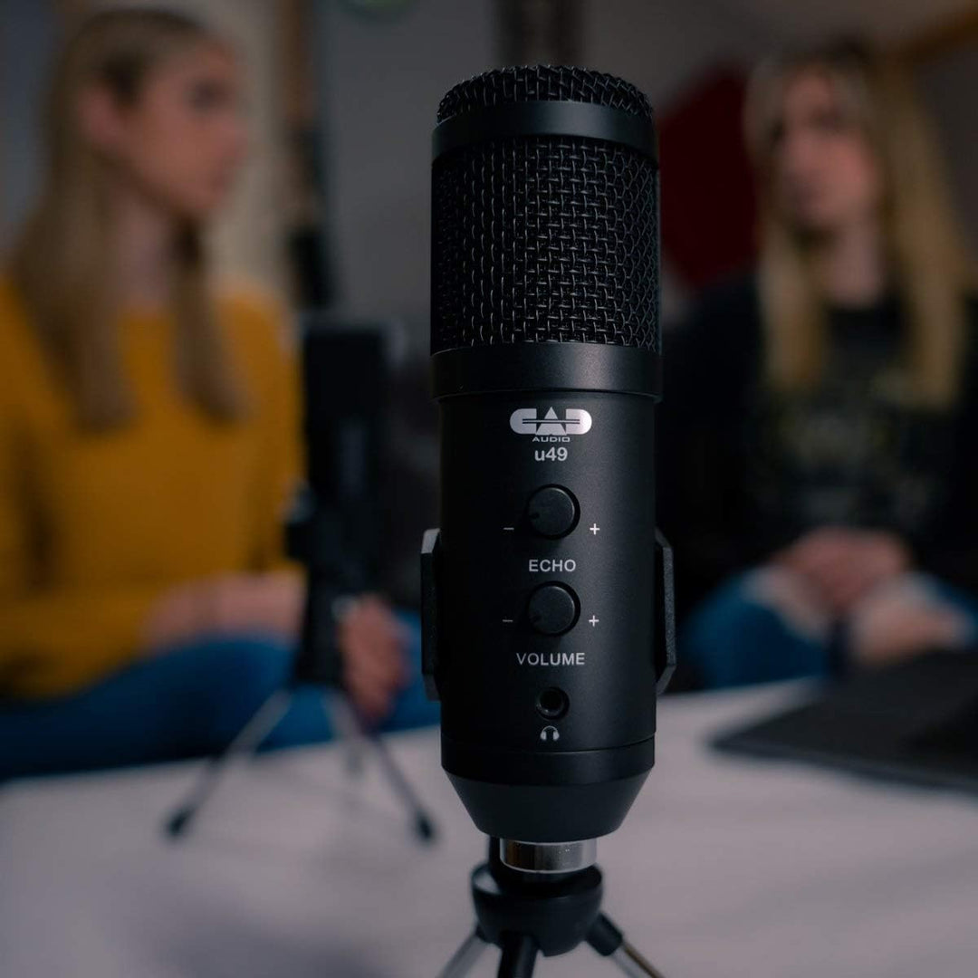 CAD Audio U49 USB Grossmembran Kondensatormikrofon (Charakteristik: Niere, 20 Hz - 20 kHz, integrier