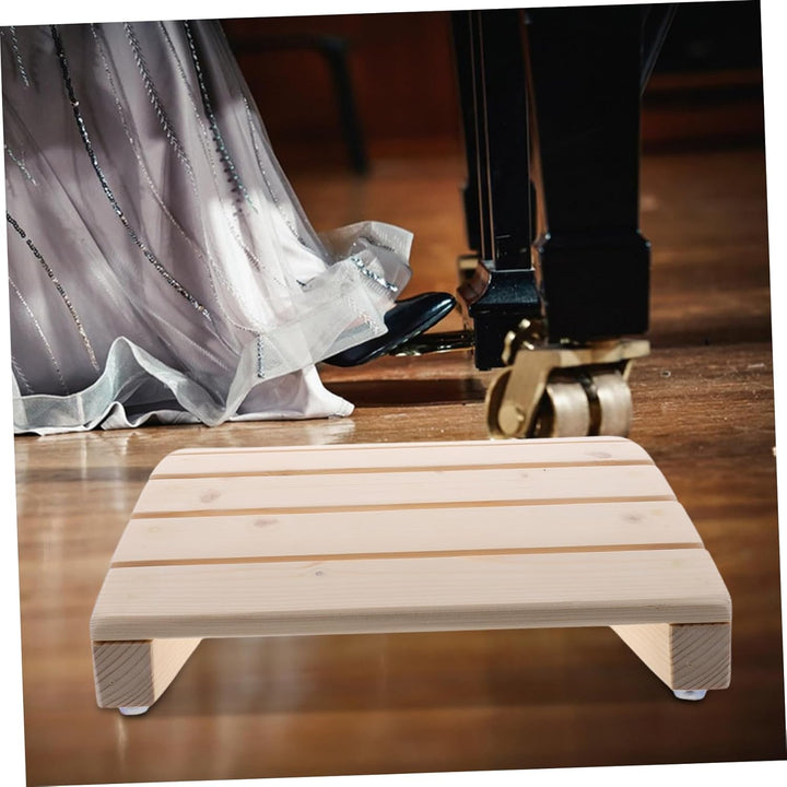 TOYANDONA Klavierhocker Aus Holz Für Junge Mädchen Ergonomische Fussstütze Für Schreibtisch Anfänger