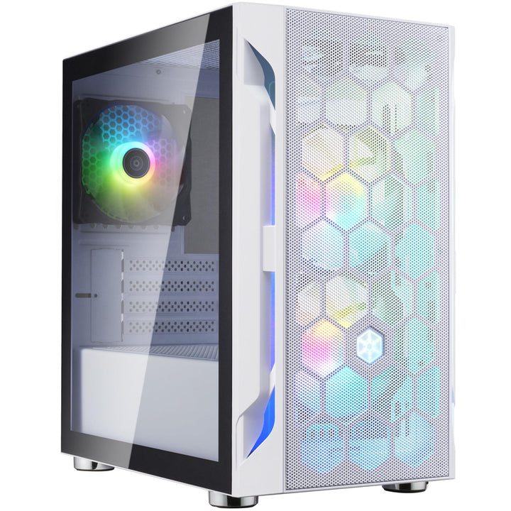 SilverStone Technology SST-FAH1MW-PRO - Fara H1M Micro-ATX Gaming Computer Chassis mit ARGB-Beleucht