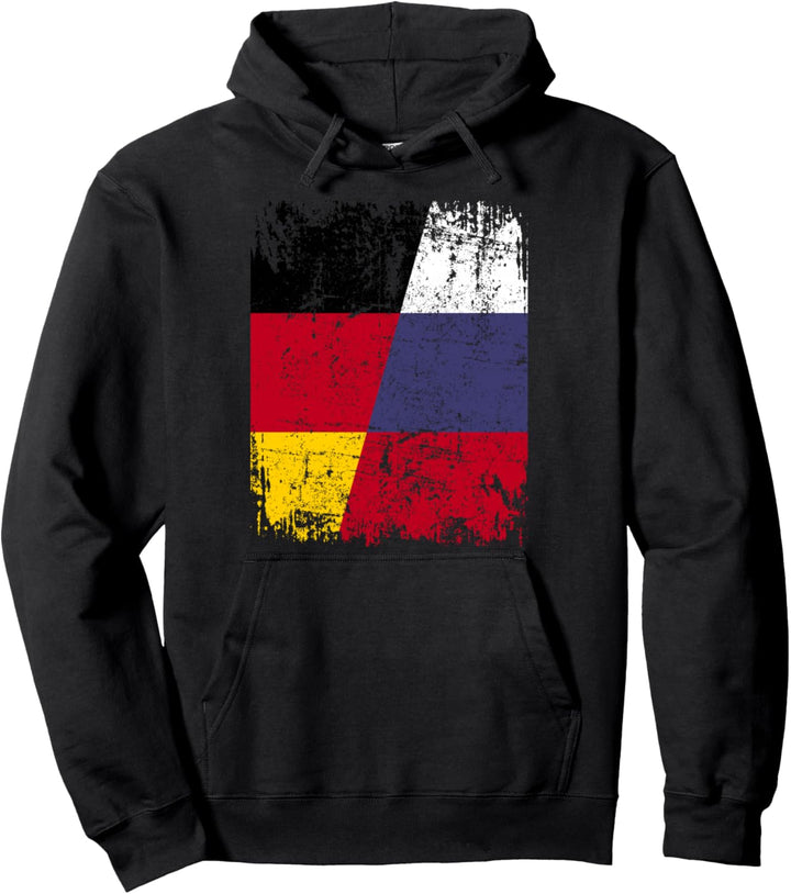 RUSSLAND DEUTSCHLAND RUSSLAND Freundschaft Flagge Pullover Hoodie