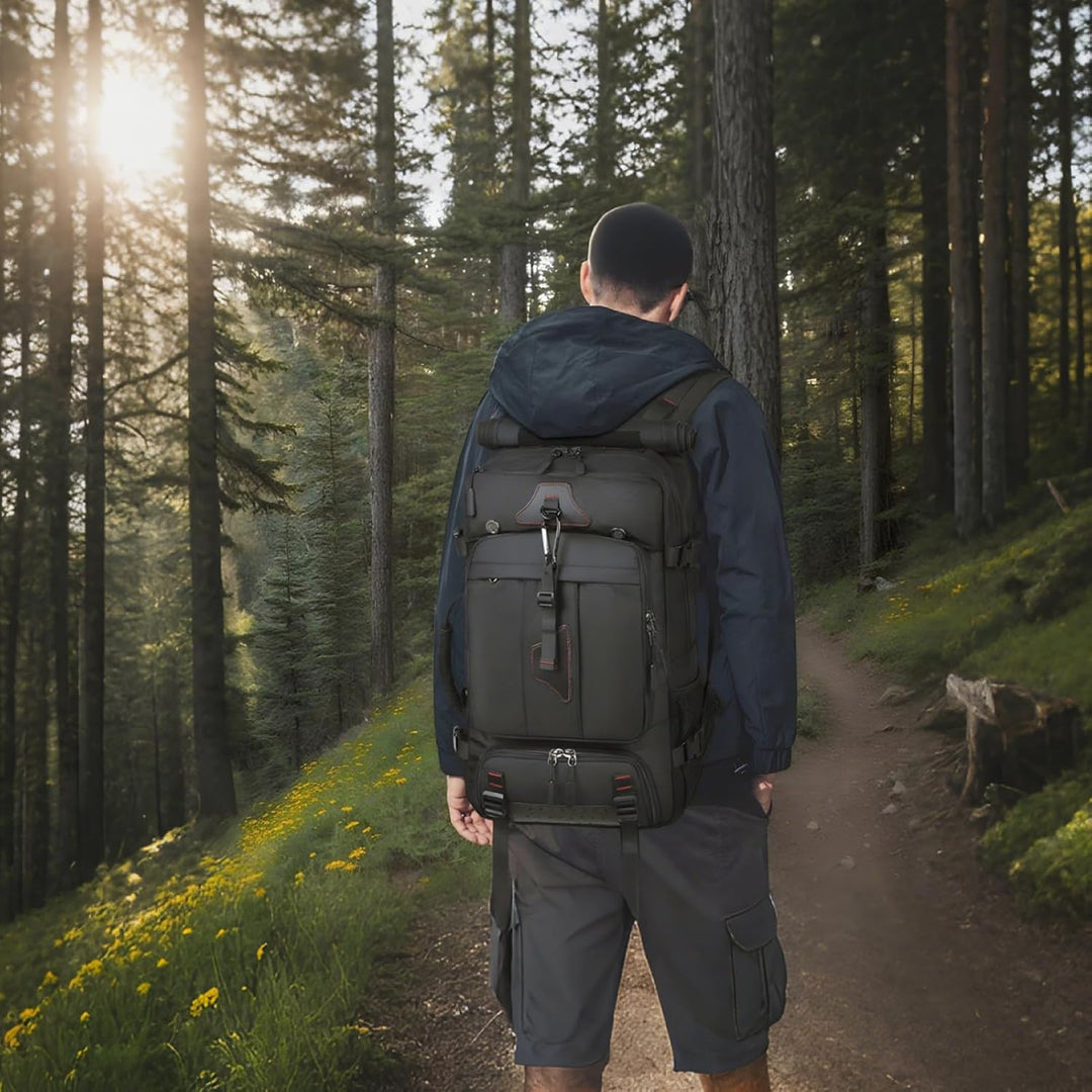 Wasserdichter Reiserucksack, grosse Kapazität, ergonomische Outdoor-Tasche, kompakt, leicht, für Cam