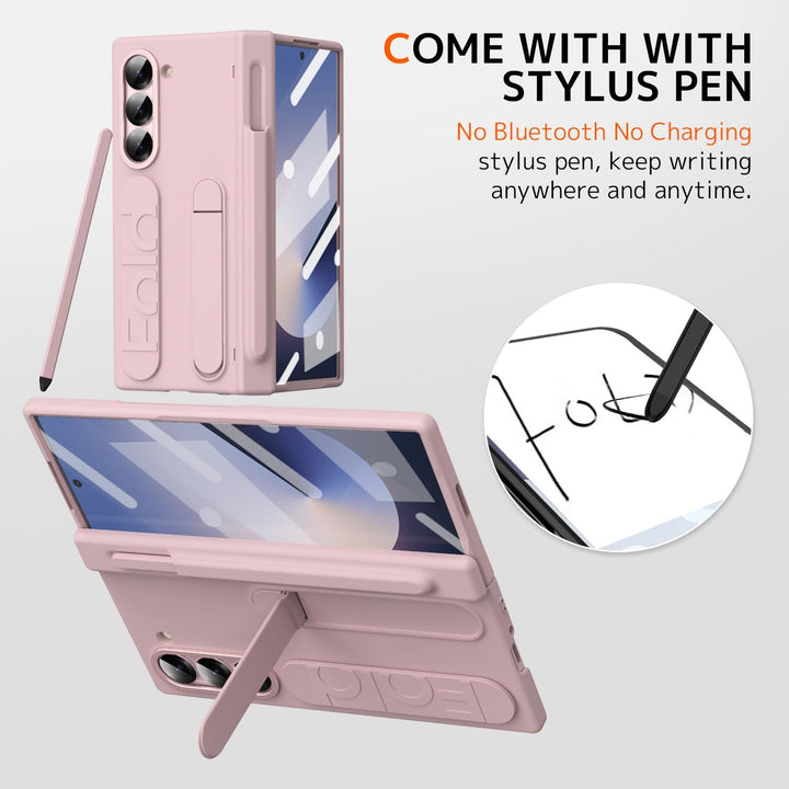 NINKI für Samsung Galaxy Z Fold 5 Hülle mit Displayschutz Samsung Fold 5 Hülle mit Stift Halter Gala