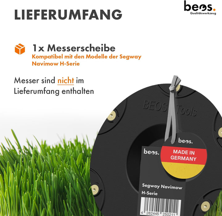 [Made in Germany] 6er Messerscheibe kompatibel mit Segway Navimow H-Serie H500E, H800E, H1500E, H300