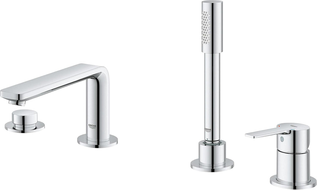 GROHE Lineare - 4-Loch-Einhand-Wannenkombination (Umstellung Wanne/Brause, mit Temperaturbegrenzer,