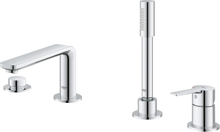 GROHE Lineare - 4-Loch-Einhand-Wannenkombination (Umstellung Wanne/Brause, mit Temperaturbegrenzer,