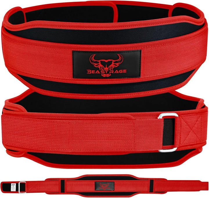 Gewichthebergürtel, Doppelkraft, gepolstert, 5,5 Neopren, für Rücken, Fitnessstudio, Bodybuilding, K