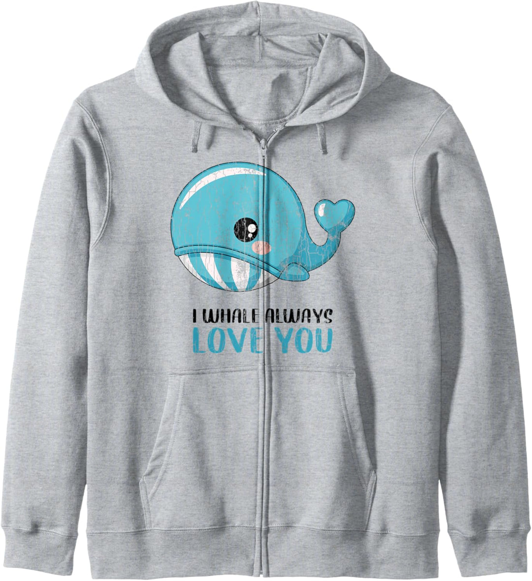 Lustiges Niedliche Wale Design für Ihn Sie Valentinstag Kapuzenjacke