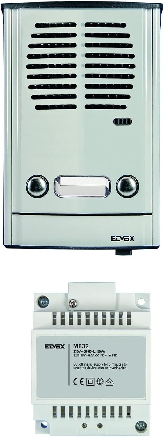 Kit Türsprechanlage 2 Fam ELVOX 885E Aussenbeleuchtung
