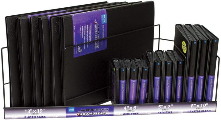 Itoya Art Profolio Advantage Sichtbuch mit 24 Folien, DIN A4 A4 Black, A4 Black