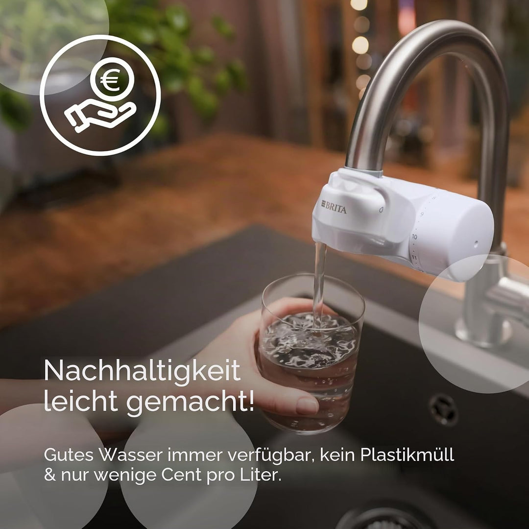 BRITA ON TAP V Wasserfiltersystem, inklusive 1 Kartusche: Nachhaltiges und gut schmeckendes Wasser d
