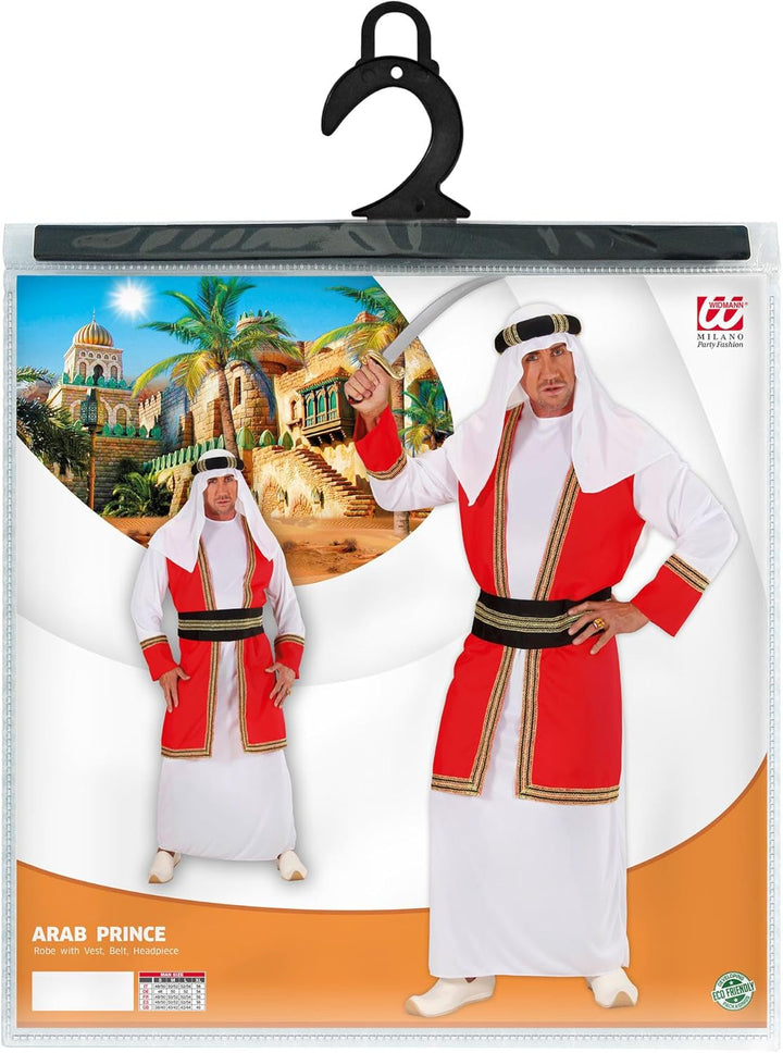 W WIDMANN MILANO Party Fashion - Kostüm Arabischer Prinz, Scheich, Sultan, Karnevalskostüm, L