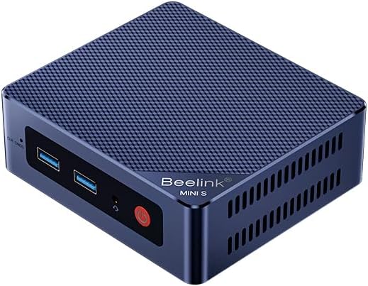Beelink MINI S12 – Energieeffizienter Mini PC mit Windows 11 Pro, Intel N95, 4K UHD Grafik, 16 GB DD