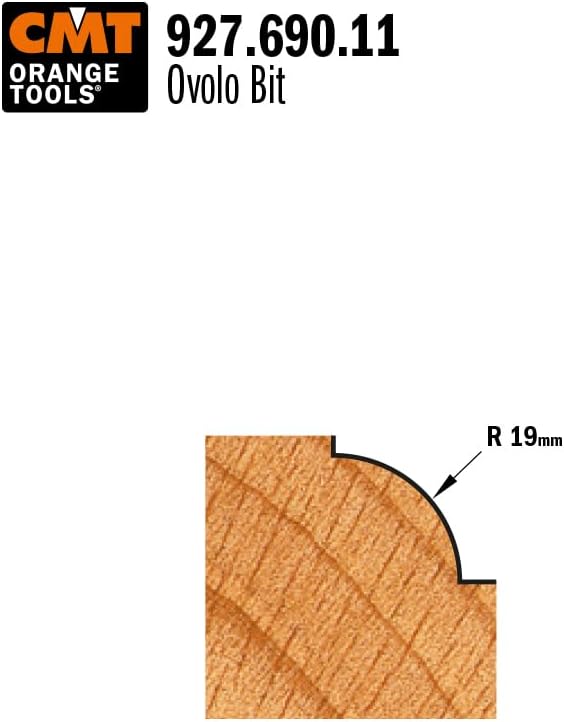 CMT Orange Tools 927.690.11 – Erdbeere Radio Concavo HM S 12 D 50.8 R 19