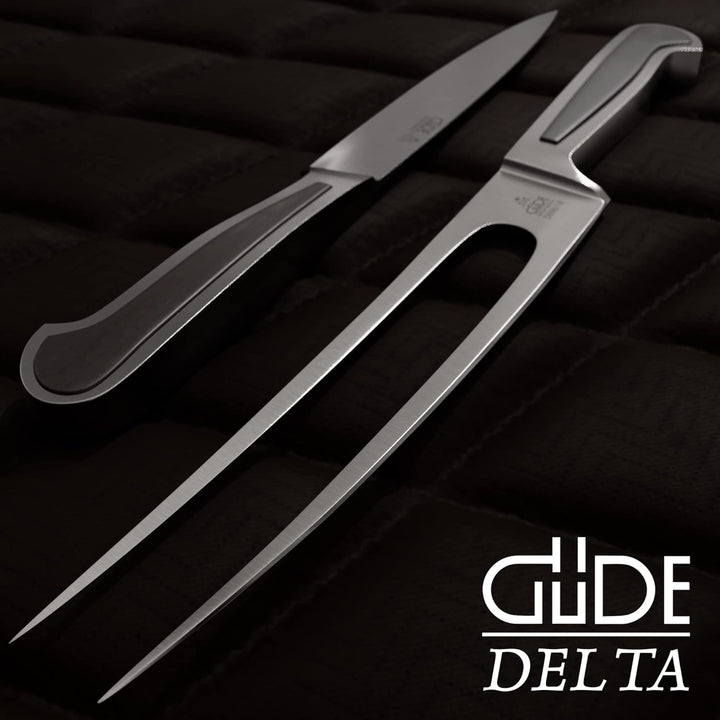 GÜDE Solingen - Fleischgabel geschmiedet, 18 cm, Grenadill, DELTA, Handmade Germany