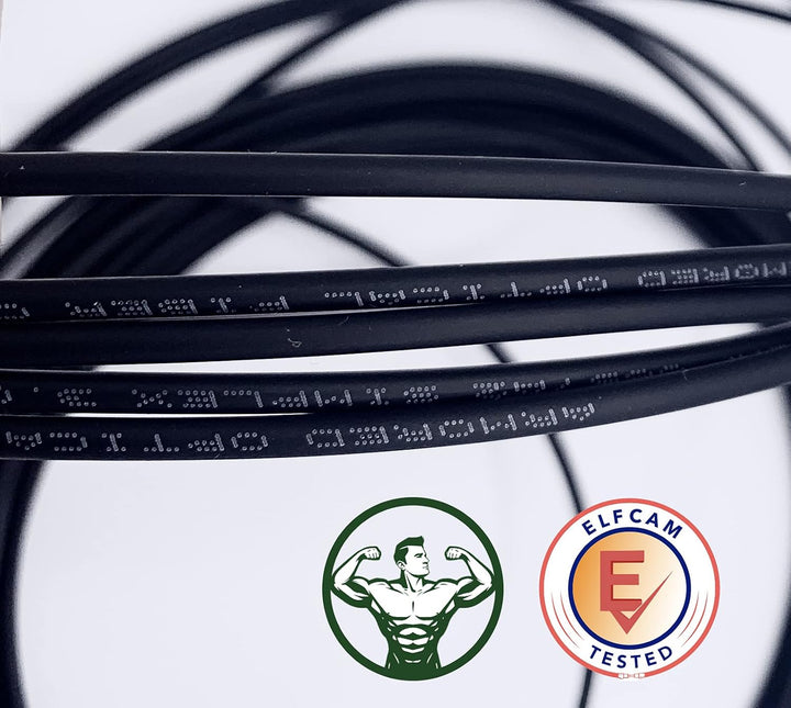 Elfcam® - 15m Gepanzerte Glasfaserkabel LC/APC auf LC/APC Stecker, Simple Singlemode 9/125μm OS2 Pat