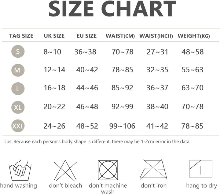 Damen Bauchweg Miederpants Shapewear Hohe Taille Unterhose mit Bein Figurformende Miederhose Stark F