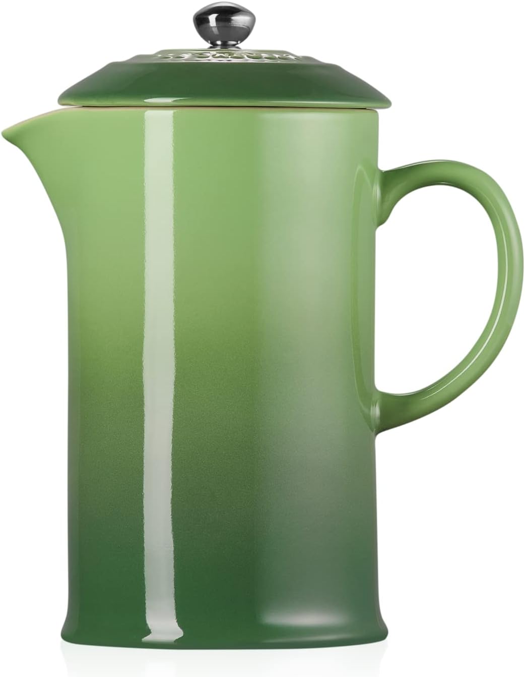 Le Creuset Kaffee-Bereiter/French Press mit Edelstahl-Presseinsatz, 1 L , Steinzeug, Bamboo, 6070608
