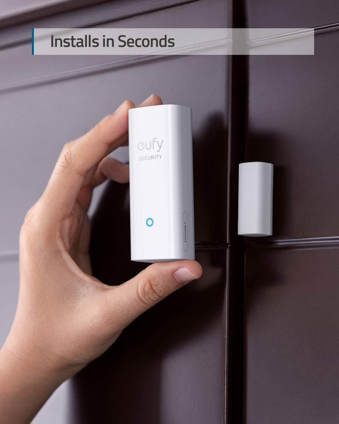 eufy Security by Anker, Haustür Sensor, Erkennt Öffnen/Schliessen von Türen &amp; Fenstern, Sendet Alarm
