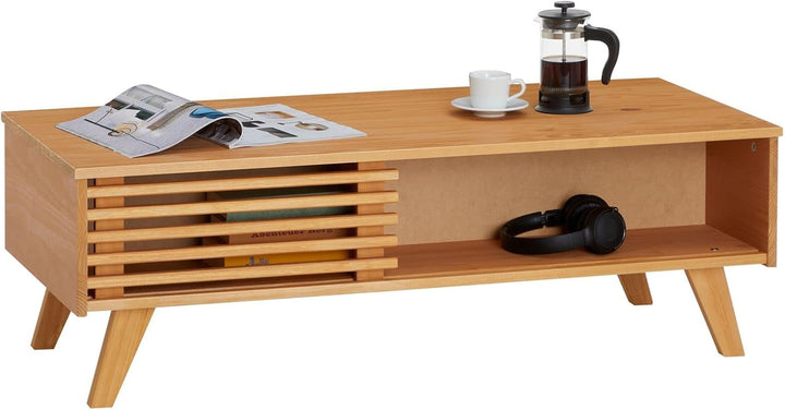 IDIMEX Couchtisch Sean, mit 2 Fächern in braun, eleganter Beistelltisch im skandinavischen Design, p