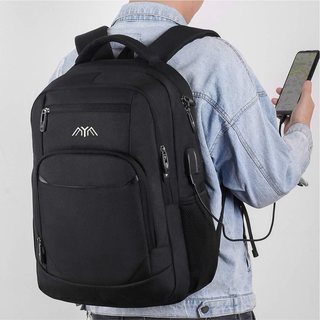Laptop Rucksack Schulrucksack für 17.3 Zoll Laptop Daypacks für Herren Business Rucksack mit USB Lad
