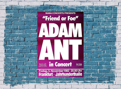 Adam Ant - Friend Or Foe, Frankfurt 1982 » Konzertplakat/Premium Poster | Live Konzert Veranstaltung