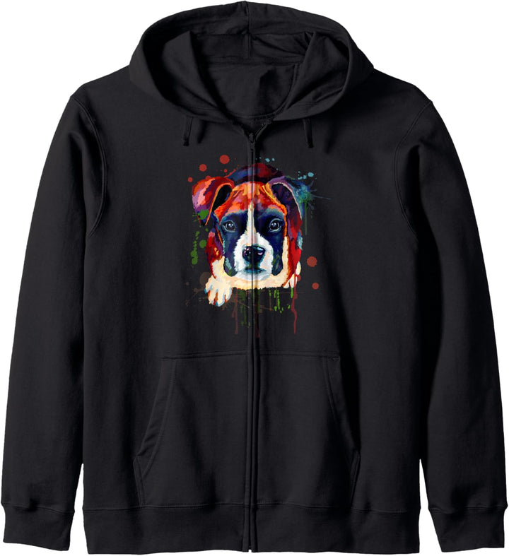 Boxer Geschenk für eine Boxer Mama Kapuzenjacke