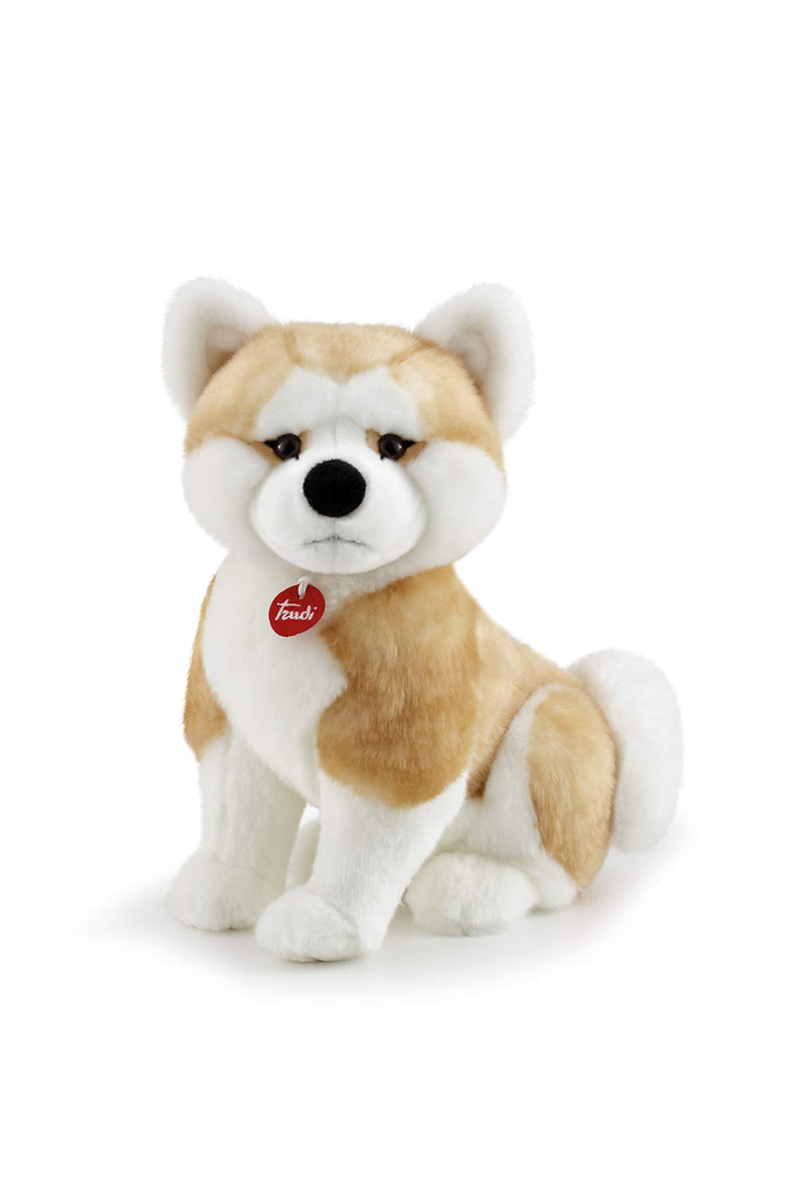 Trudi 22665 Klassik Plüschhund Akita Ascanio ca. 36 cm, Grösse L, hochwertiges Stofftier mit weichen