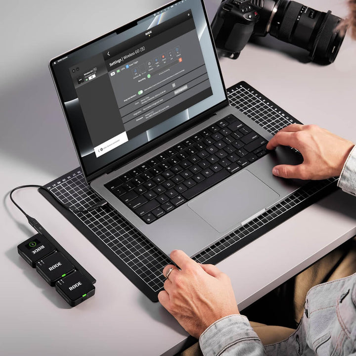 Rode Wireless GO Gen 3 Drahtloses 2-Kanal Mikrofon-Funksystem mit Interview GO Handadapter und keepd