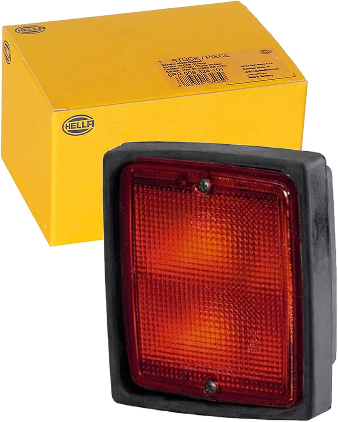 HELLA - Nebelschlussleuchte - Halogen - 24/12V - Anbau/Einbau - Lichtscheibenfarbe: glasklar - Steck