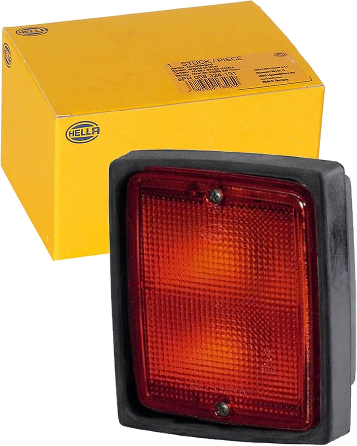HELLA - Nebelschlussleuchte - Halogen - 24/12V - Anbau/Einbau - Lichtscheibenfarbe: glasklar - Steck
