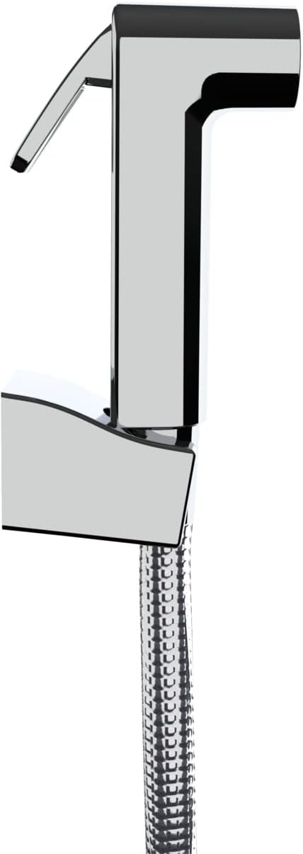 WENKO Bidet-Set Watersaving, Hygiene WC-Set mit Handbrause/Sprühkopf, Schlauch und Wandhalterung