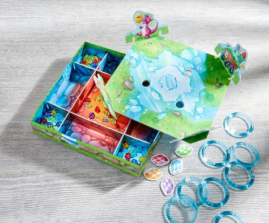 HABA Funkelschatz Brettspiel, Kinderspiel des Jahres 2018, Mitbringspiel für 2-4 Spieler ab 5 Jahren