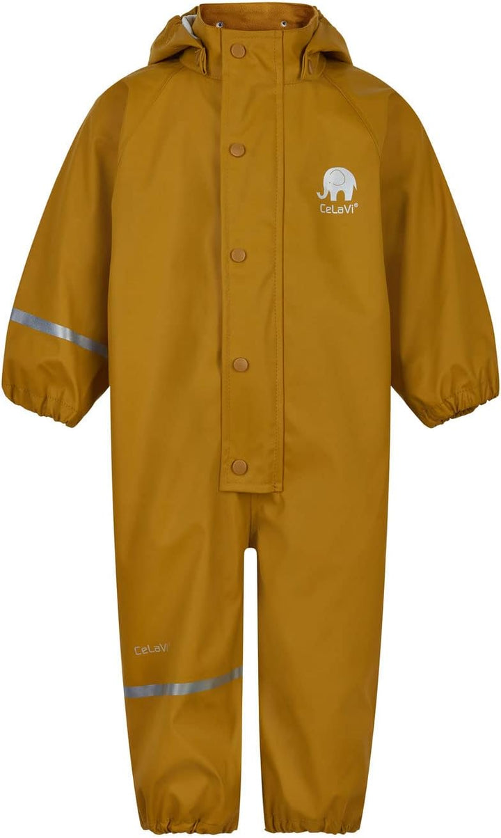 CeLaVi Unisex Basic PU rain Suit Regenjacke, Buckthorn Brown, 110