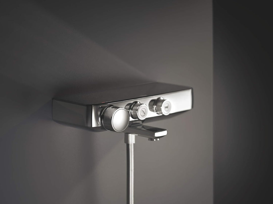 GROHE Grohtherm SmartControl - Thermostat-Wannenbatterie (langlebige Oberfläche, Wandmontage, Sicher