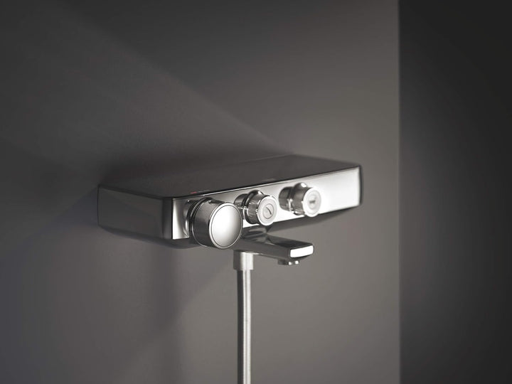 GROHE Grohtherm SmartControl - Thermostat-Wannenbatterie (langlebige Oberfläche, Wandmontage, Sicher