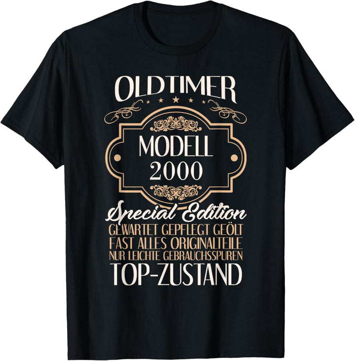 20. Geburtstag Geschenk Männer Oldtimer Modell Dezember 2000 T-Shirt