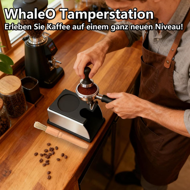 WhaleO Tamperstation 58mm, 54mm, 51mm - Tamper Halter Siebträger Halter Kaffee Tamperstation Espress